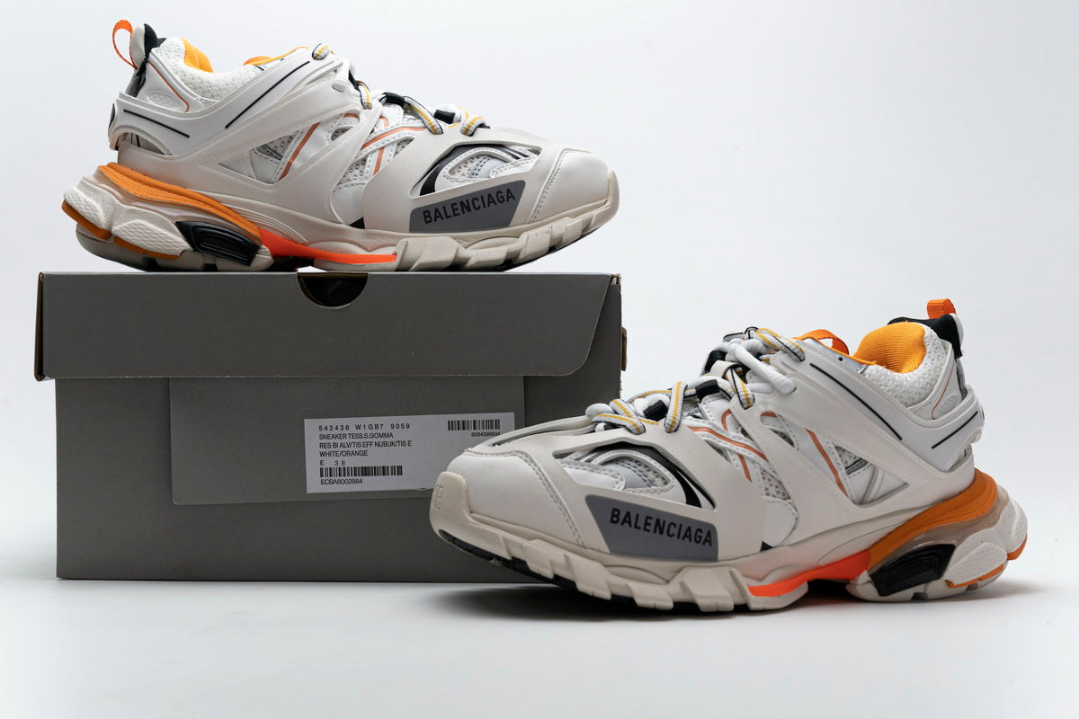 Balenciaga Track Led White Orange