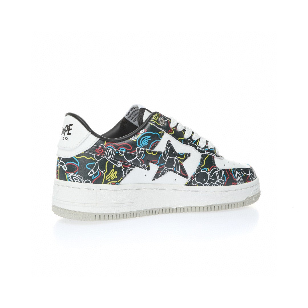 Bapesta Black Doodles