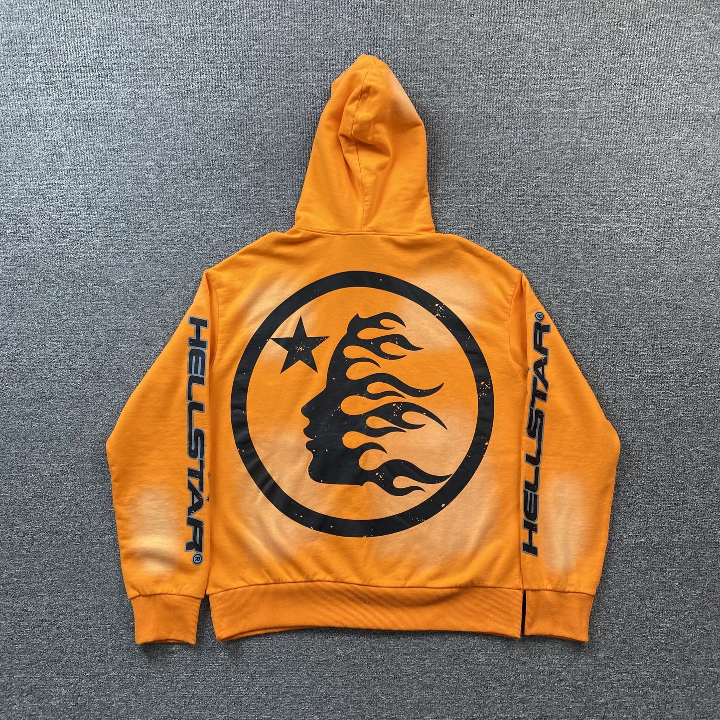 Hellstar Studios Orange Washed Hoodie