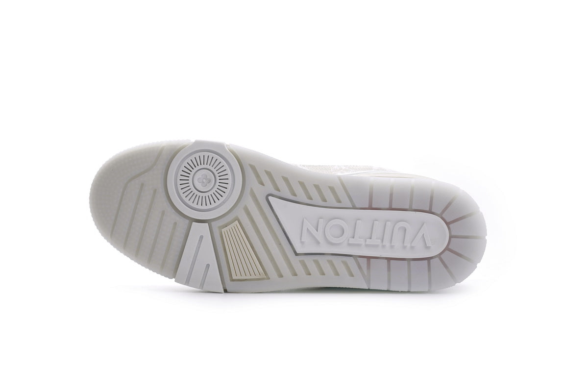 LV Trainer Denim White