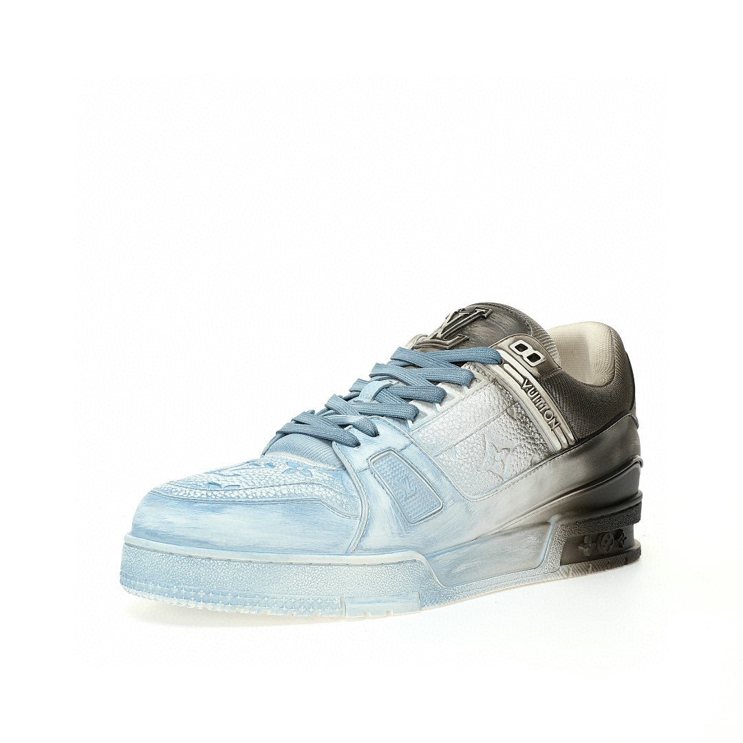 LV Trainer Baby Blue Black