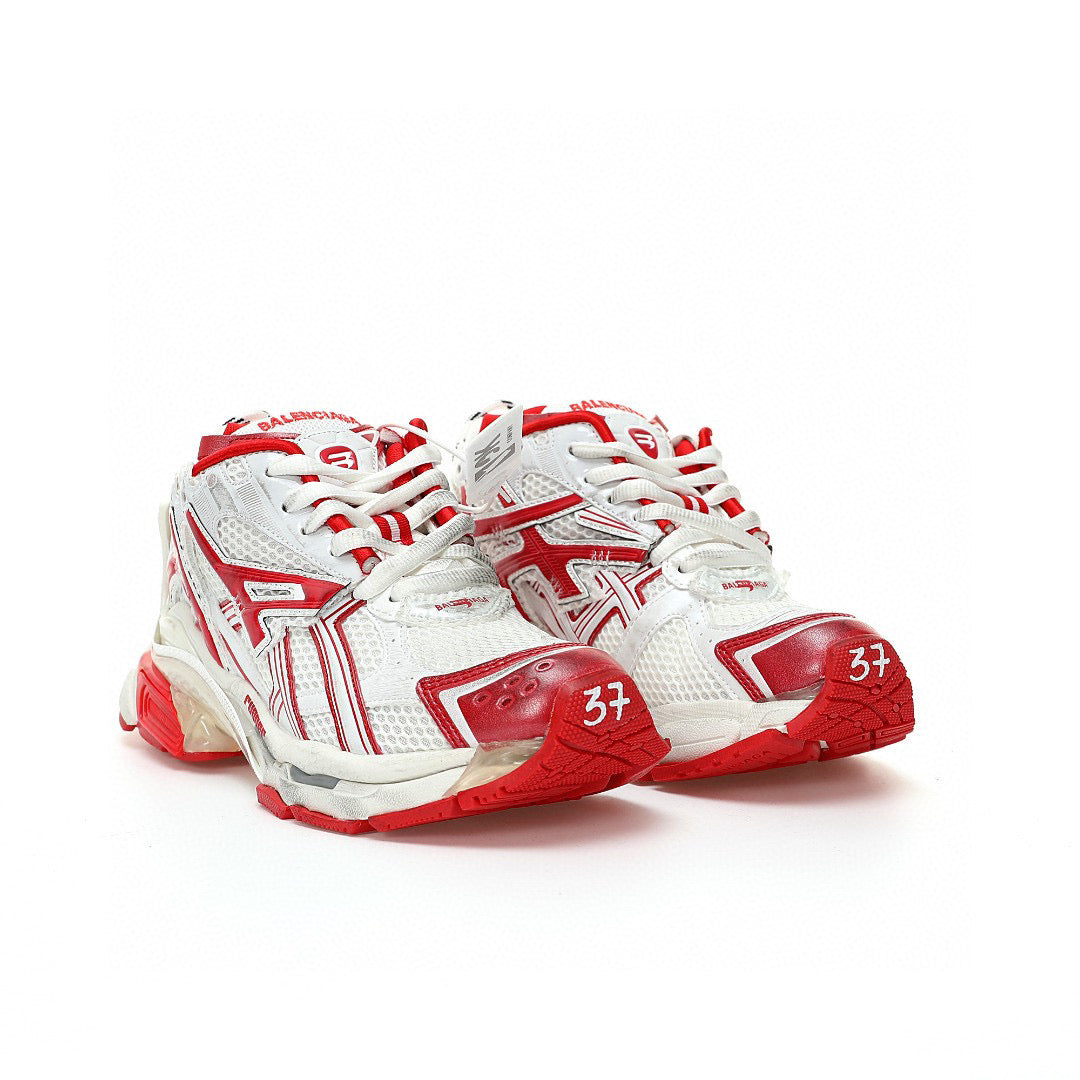 Balenciaga Runners White Red