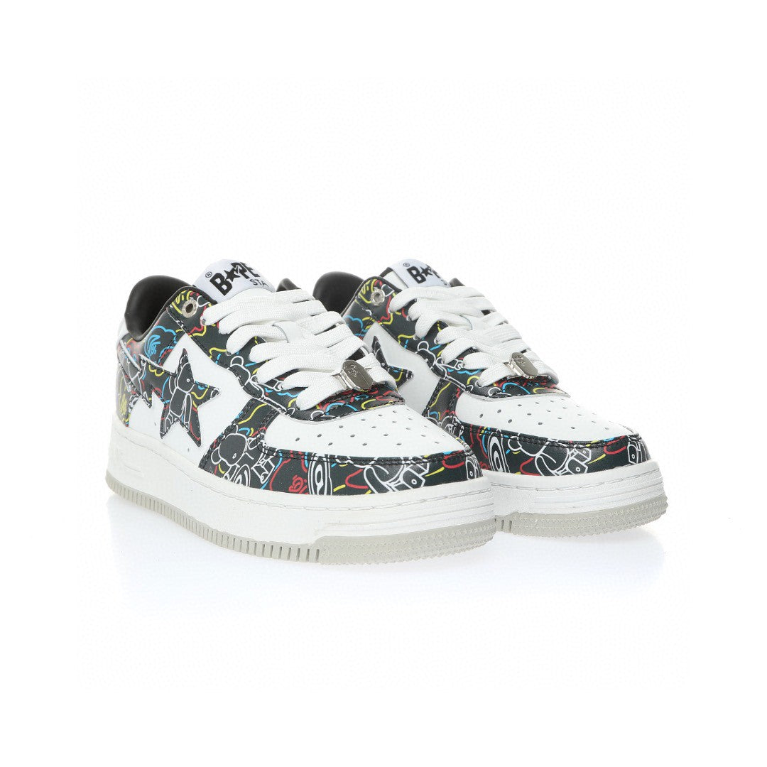 Bapesta Black Doodles