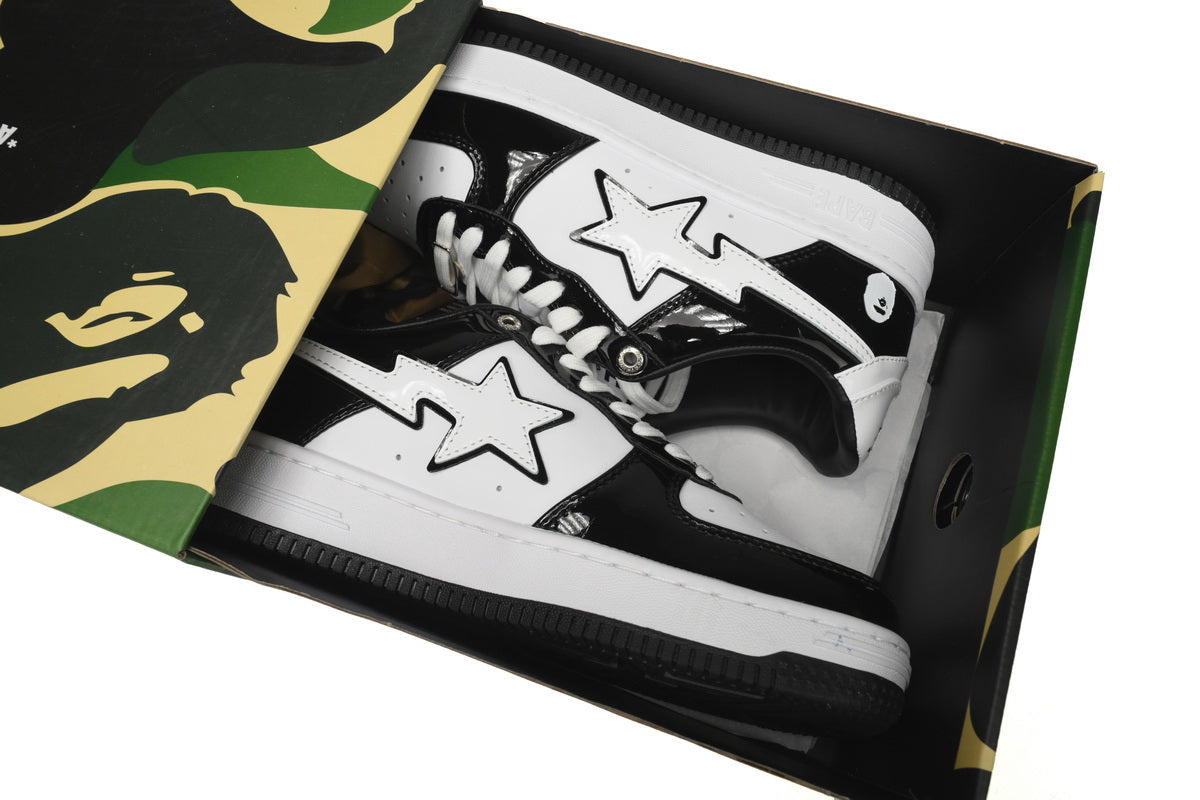Bapesta Low Black & White