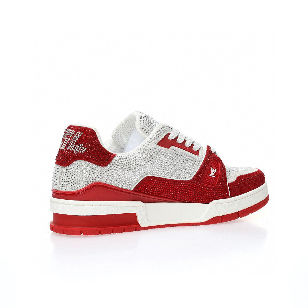 LV Trainer Red Rhinestone