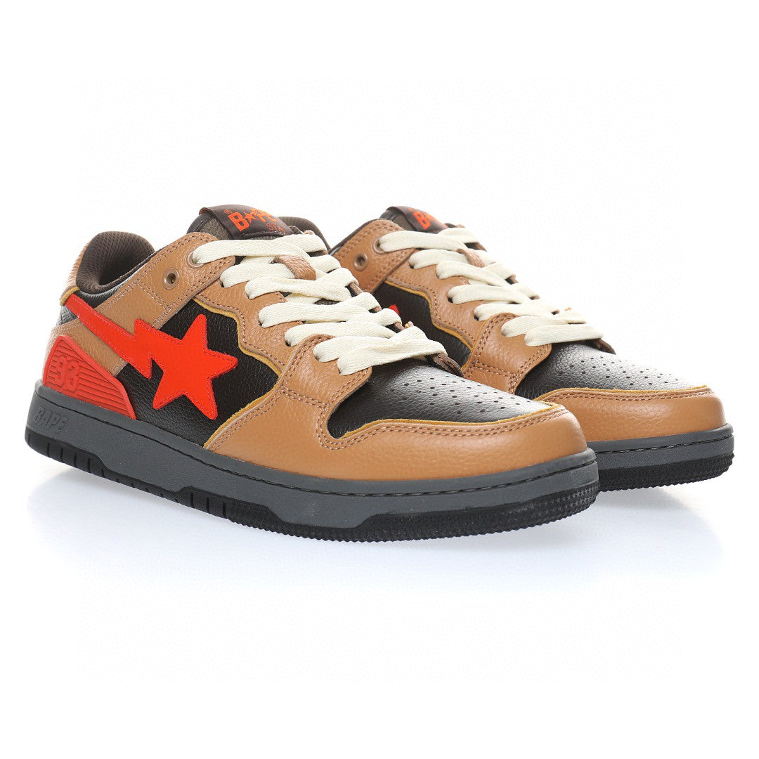 Bapesta Sk8 Sta Orange Camo