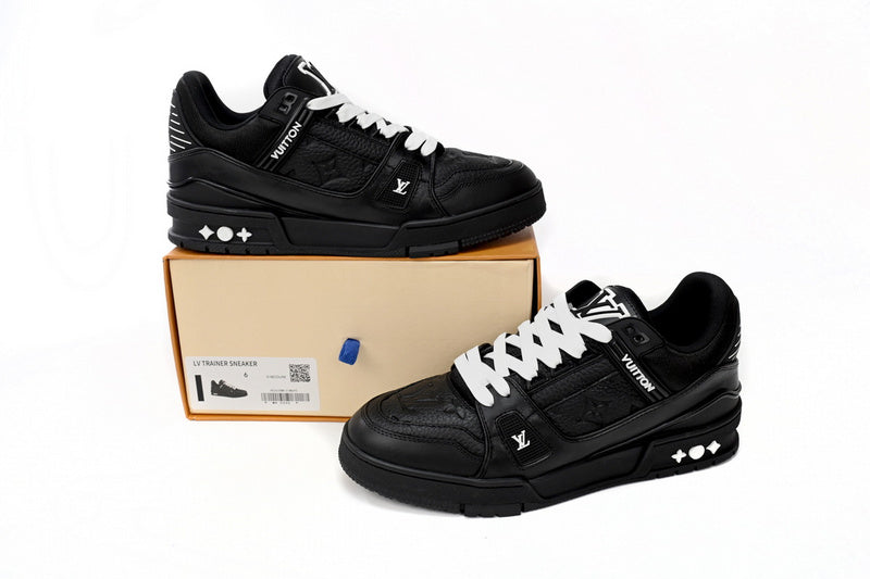 LV Trainer Black Embossed
