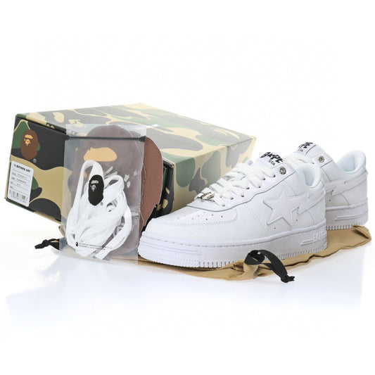 Bapesta White Print
