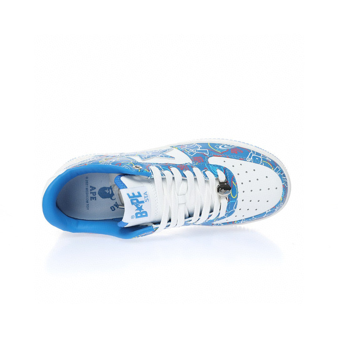 Bapesta Blue Doodles
