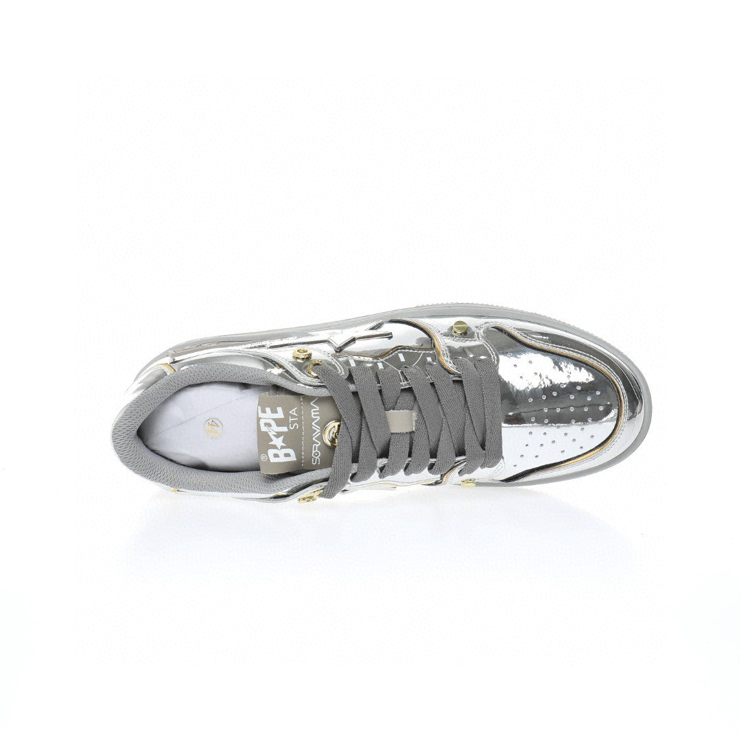 Bapesta Sk8 Sta Silver