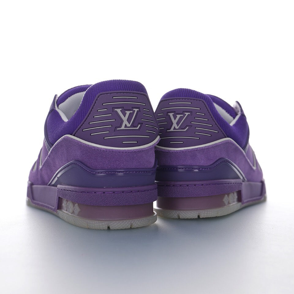 LV Trainer Purple Leather