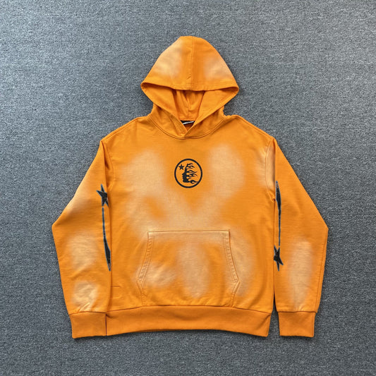 Hellstar Studios Orange Washed Hoodie