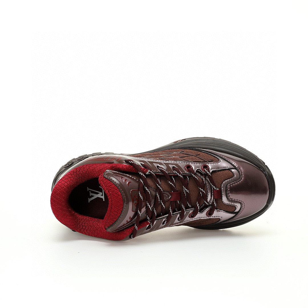 LV Discovery Lace Up Burgundy