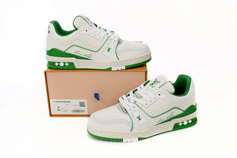 LV Traine White Green Lychee