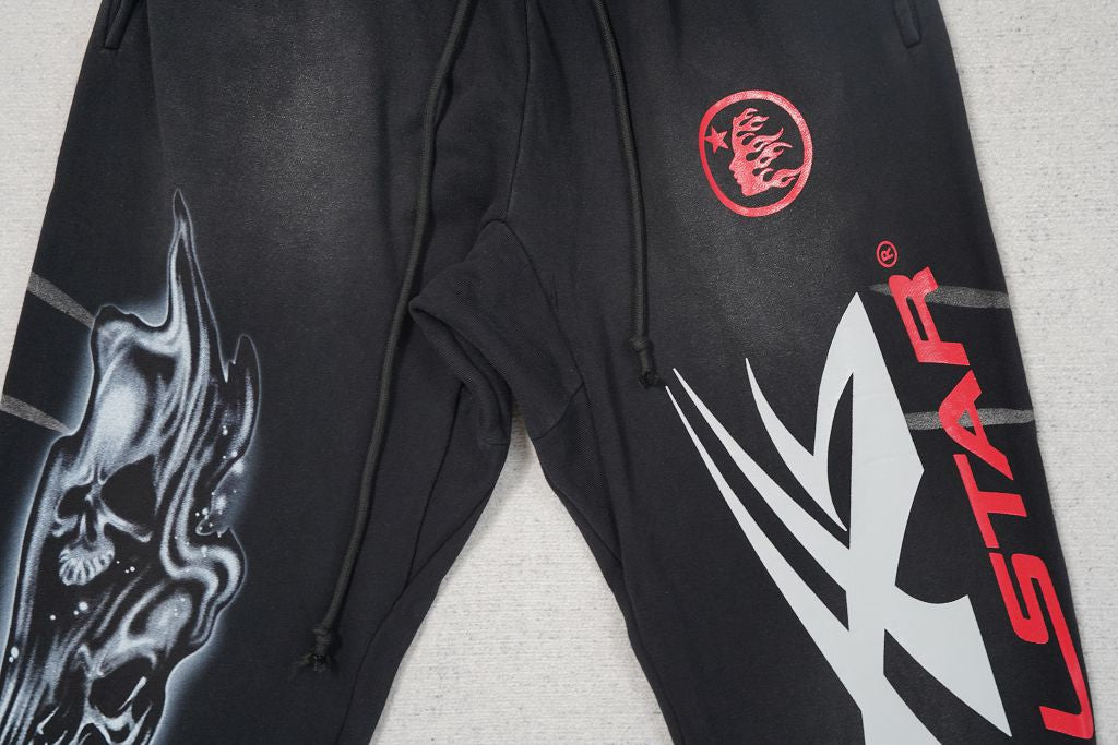 Hellstar Black Flame Sweatpants