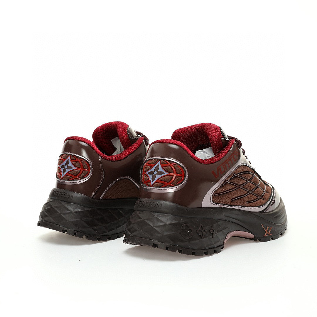 LV Discovery Lace Up Burgundy