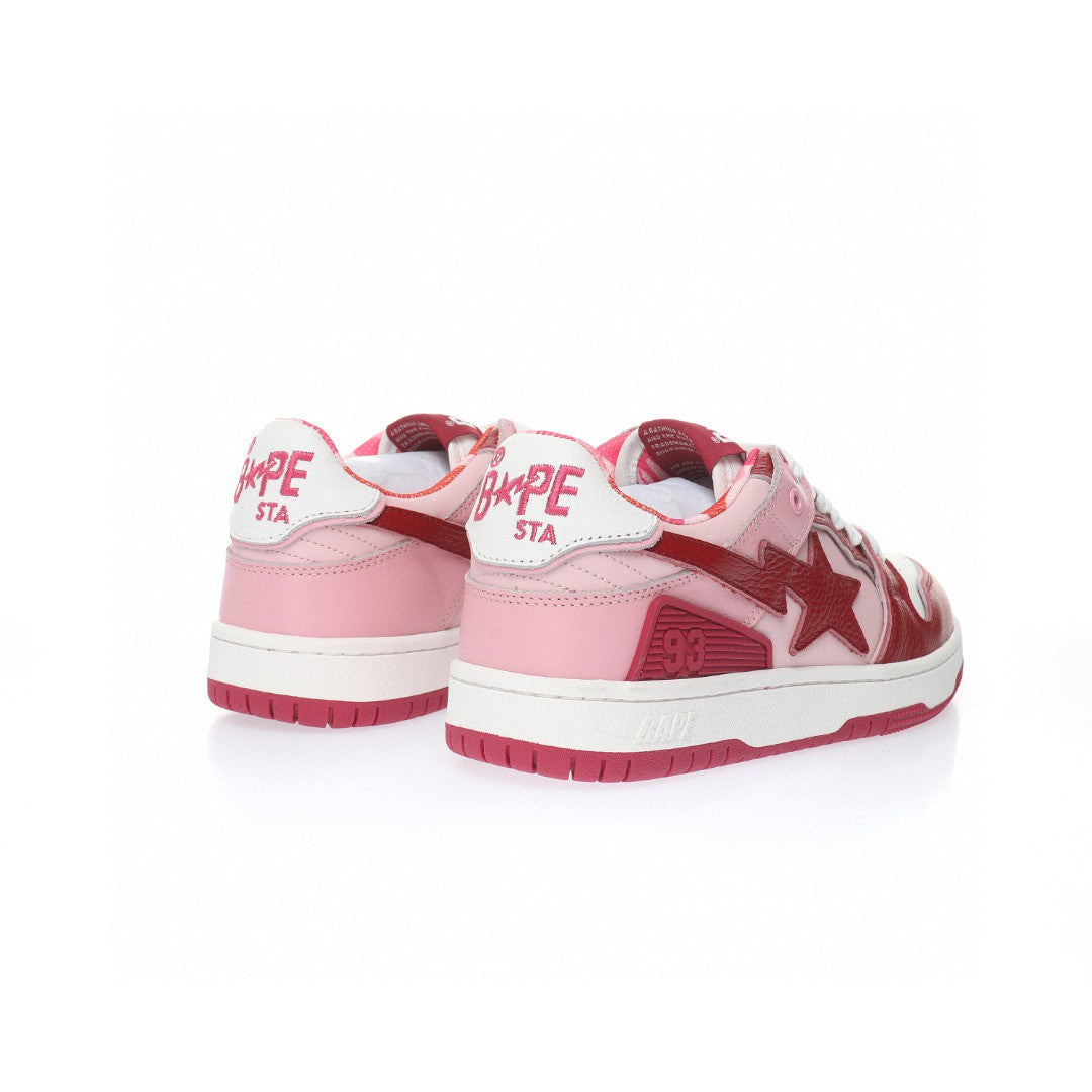 Bapesta Red Leather