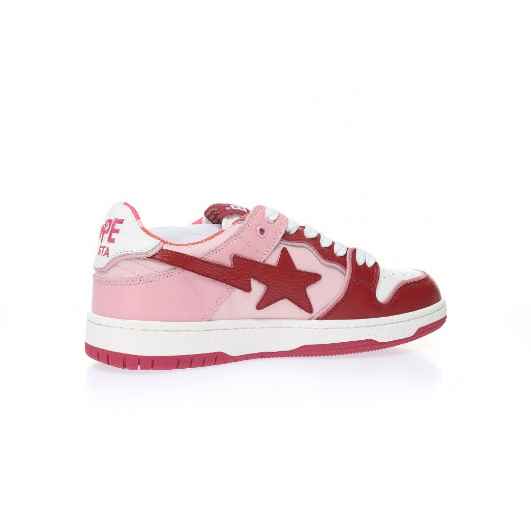 Bapesta Red Leather