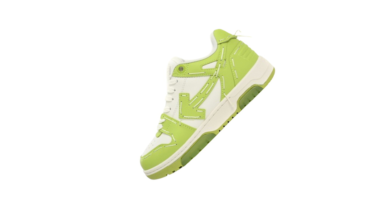Off White Out Of Office Lime Green & White
