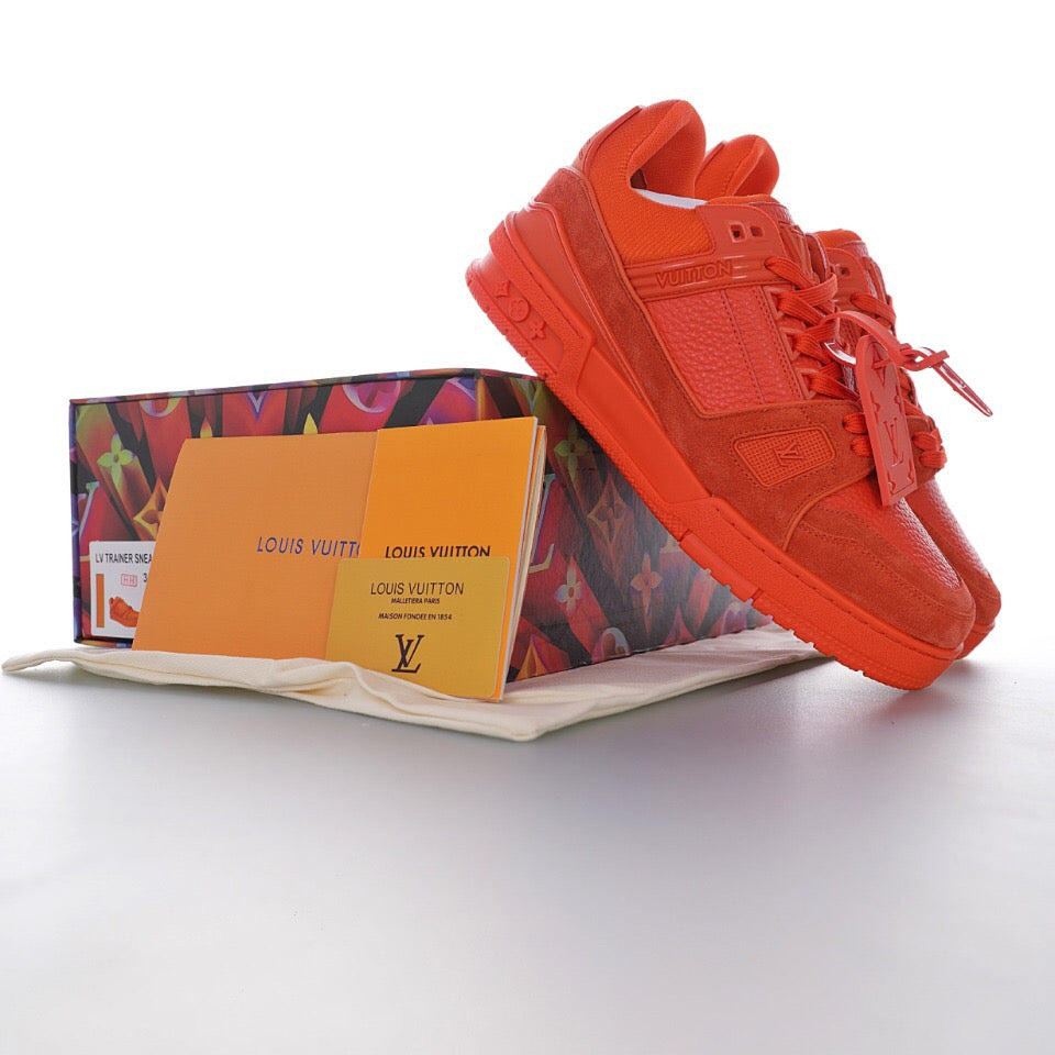 LV Trainer Red Leather