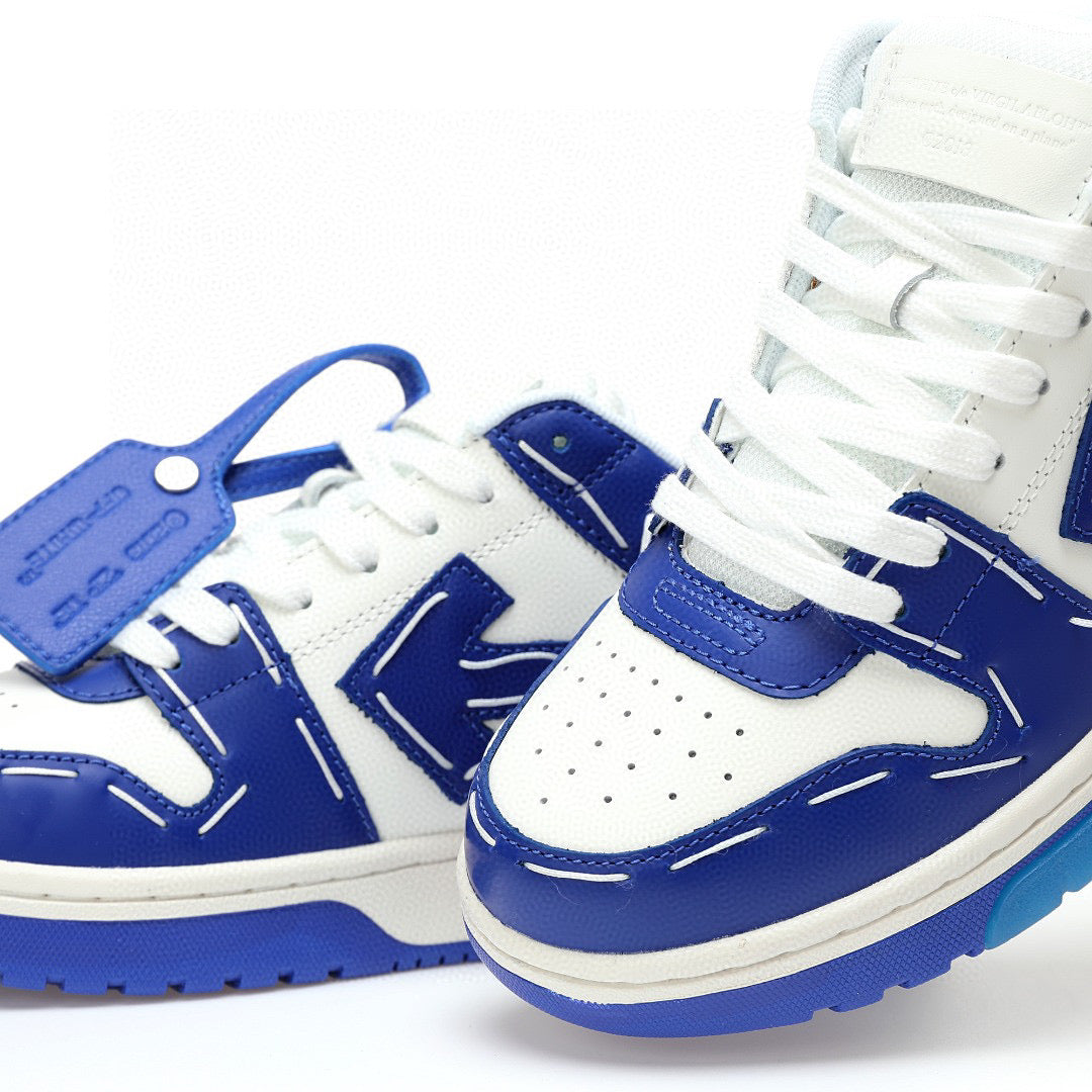 Off White Out Of Office Dark Blue Stitched