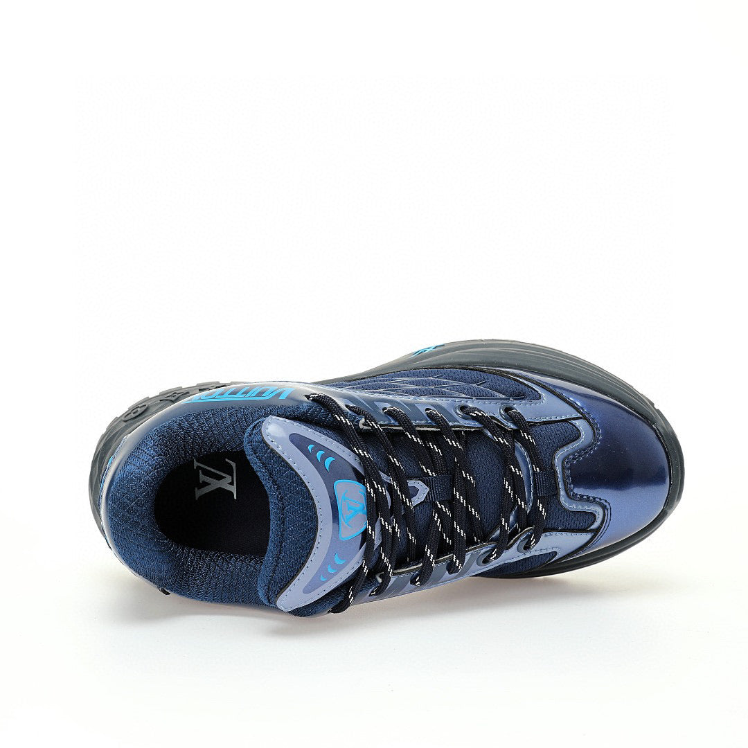 LV Discovery Lace Up Navy Blue