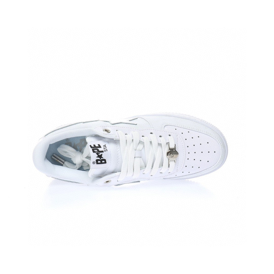 Bapesta White Print
