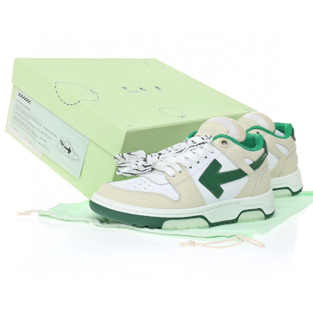 Off White Out Of Office Forest Green