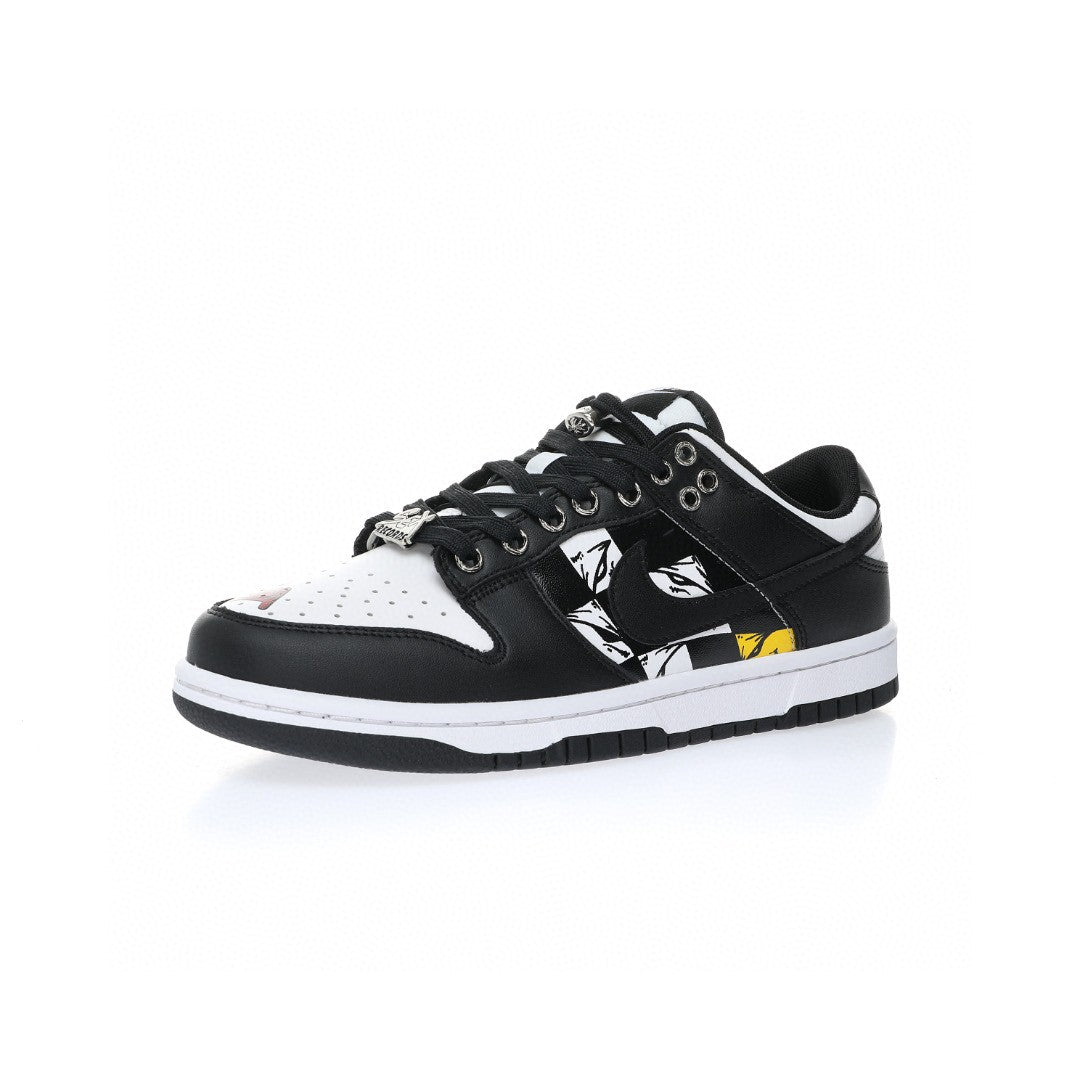 Dunk Low Black White Chrome Hearts Concept