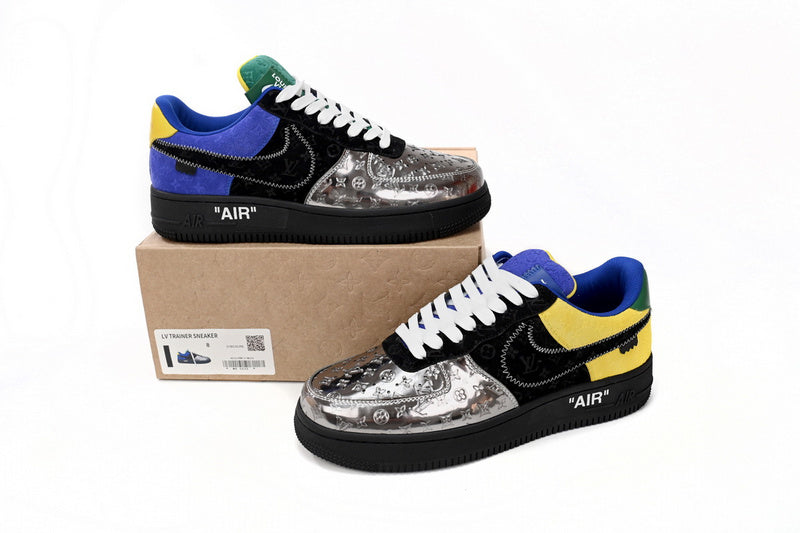 LV Air Force 1 Silver White