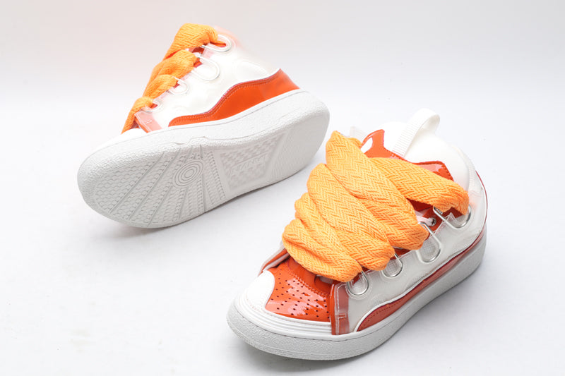 Lanvin Curb Patent Orange