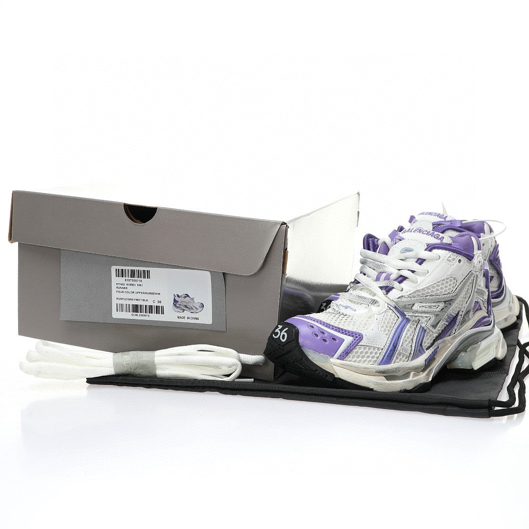 Balenciaga Runners White Purple