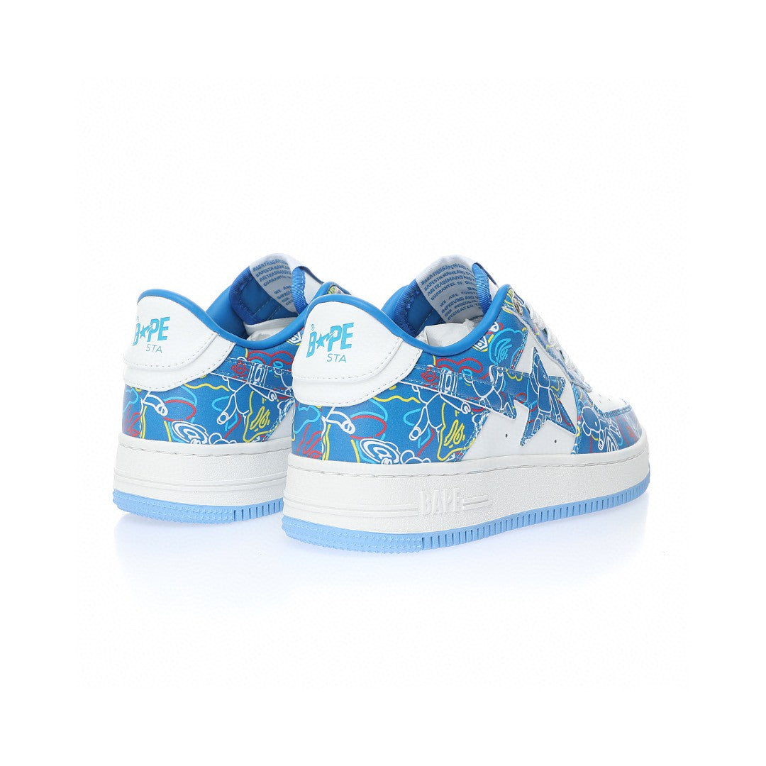 Bapesta Blue Doodles
