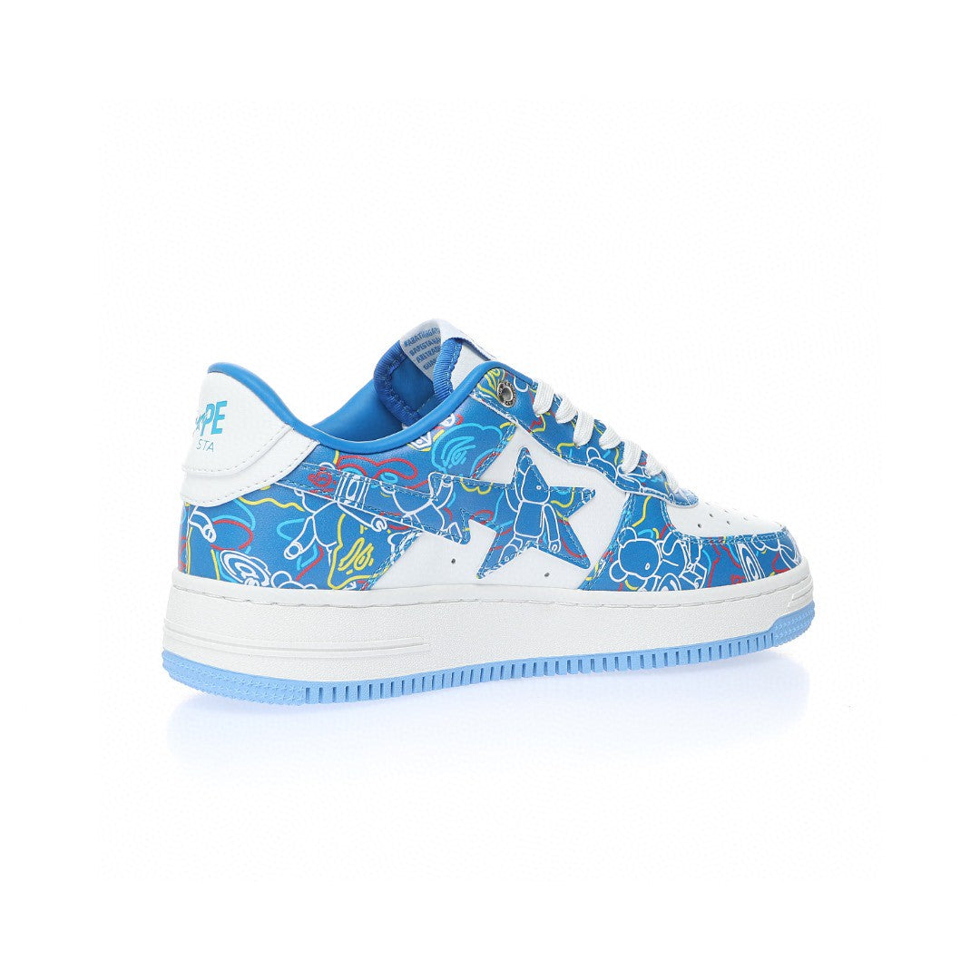 Bapesta Blue Doodles