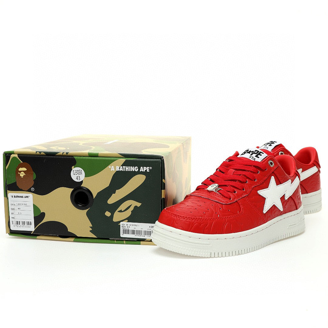 Bapesta Highsnobiety Red