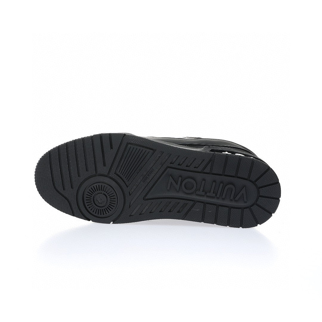 LV Trainer Black Rhinestone