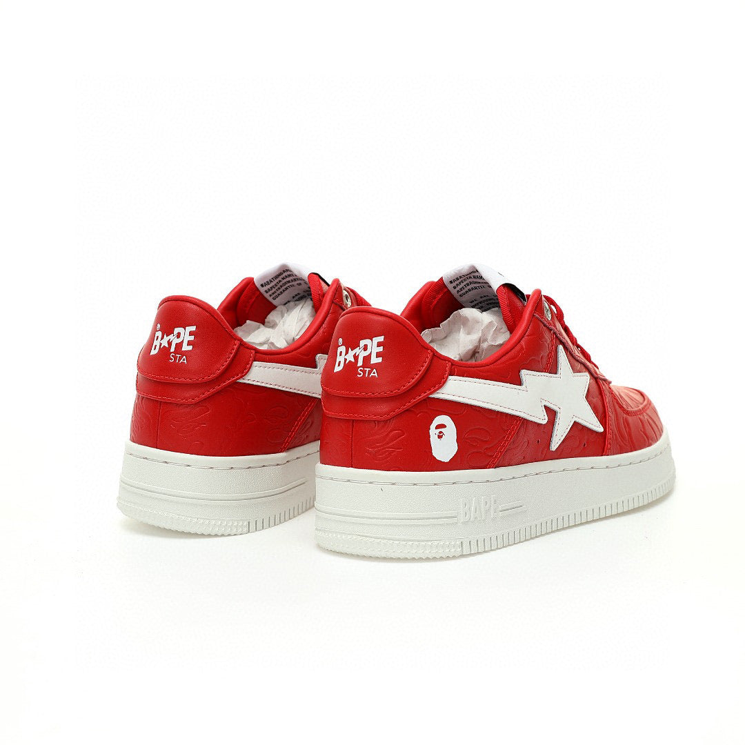Bapesta Highsnobiety Red