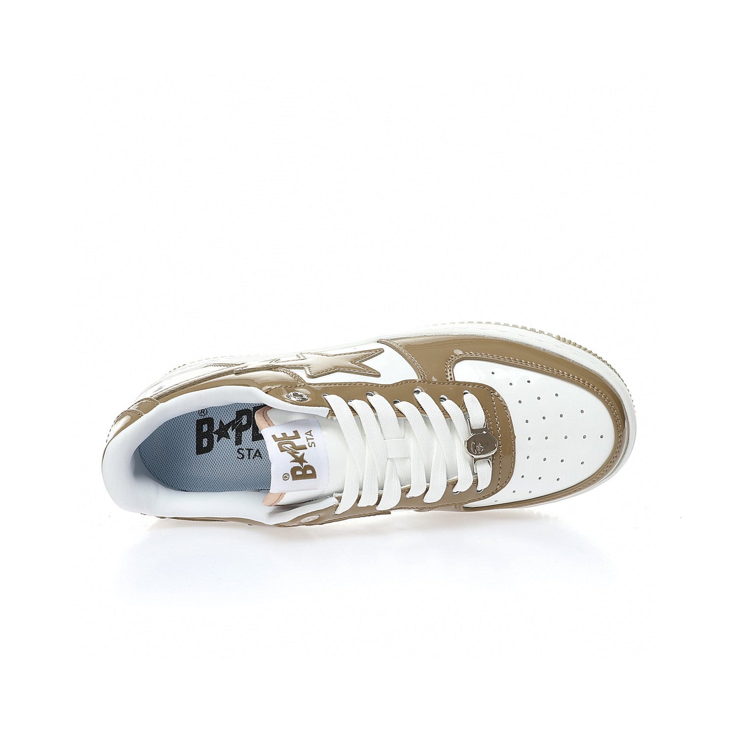Bapesta Patent Leather Muddy Green