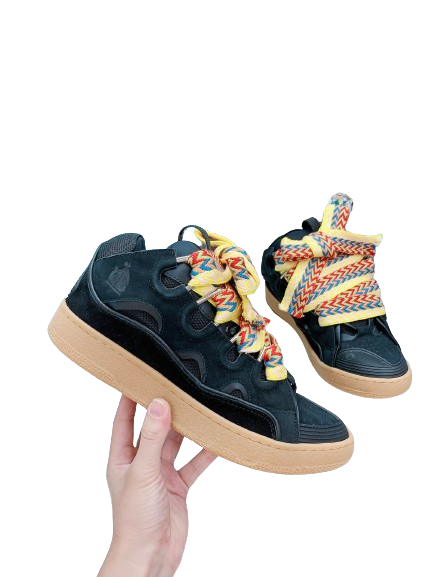 Lanvin Curb Black Rasta Laces