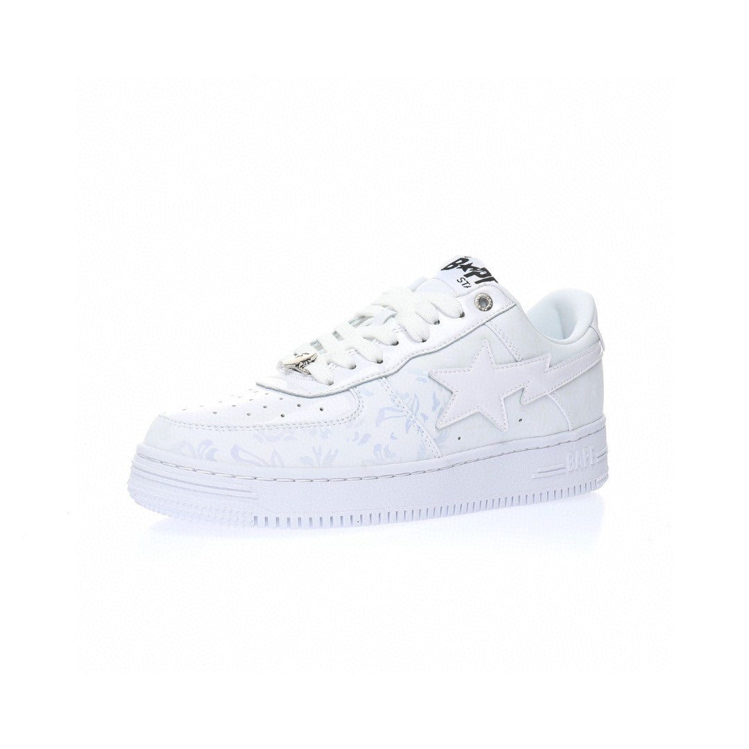 Bapesta White Print