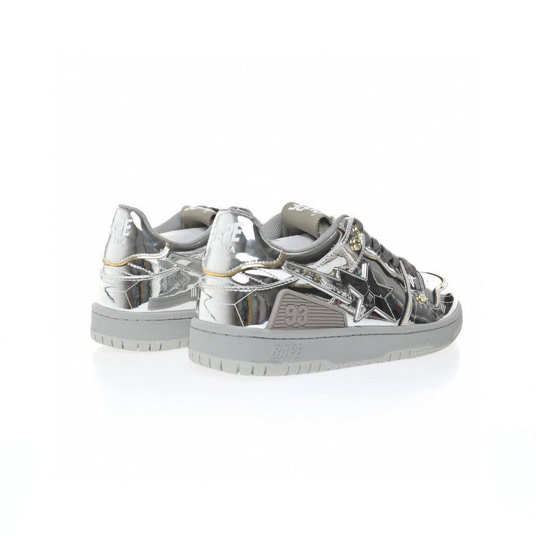 Bapesta Sk8 Sta Silver