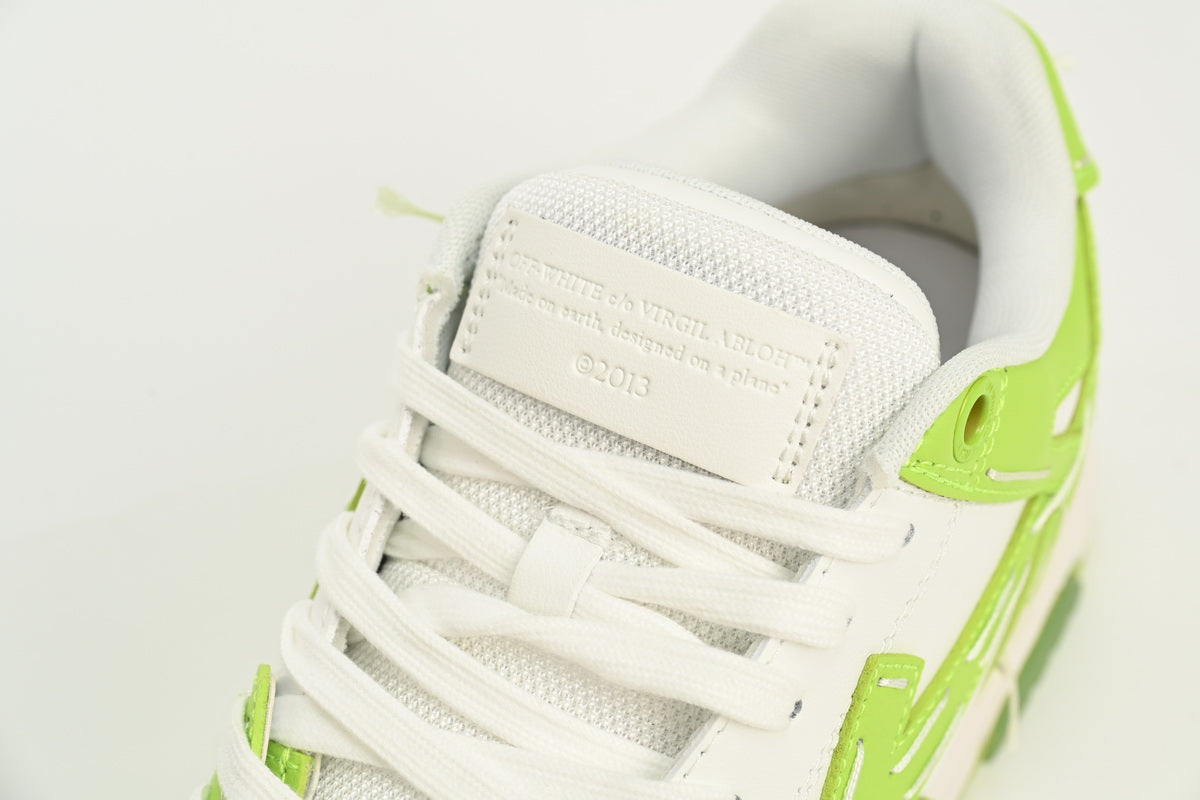 Off White Out Of Office Lime Green & White