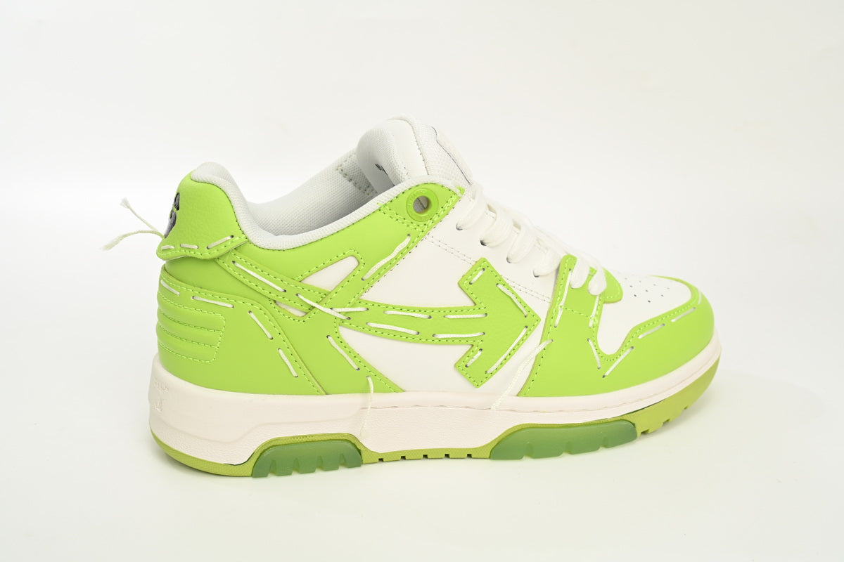 Off White Out Of Office Lime Green & White