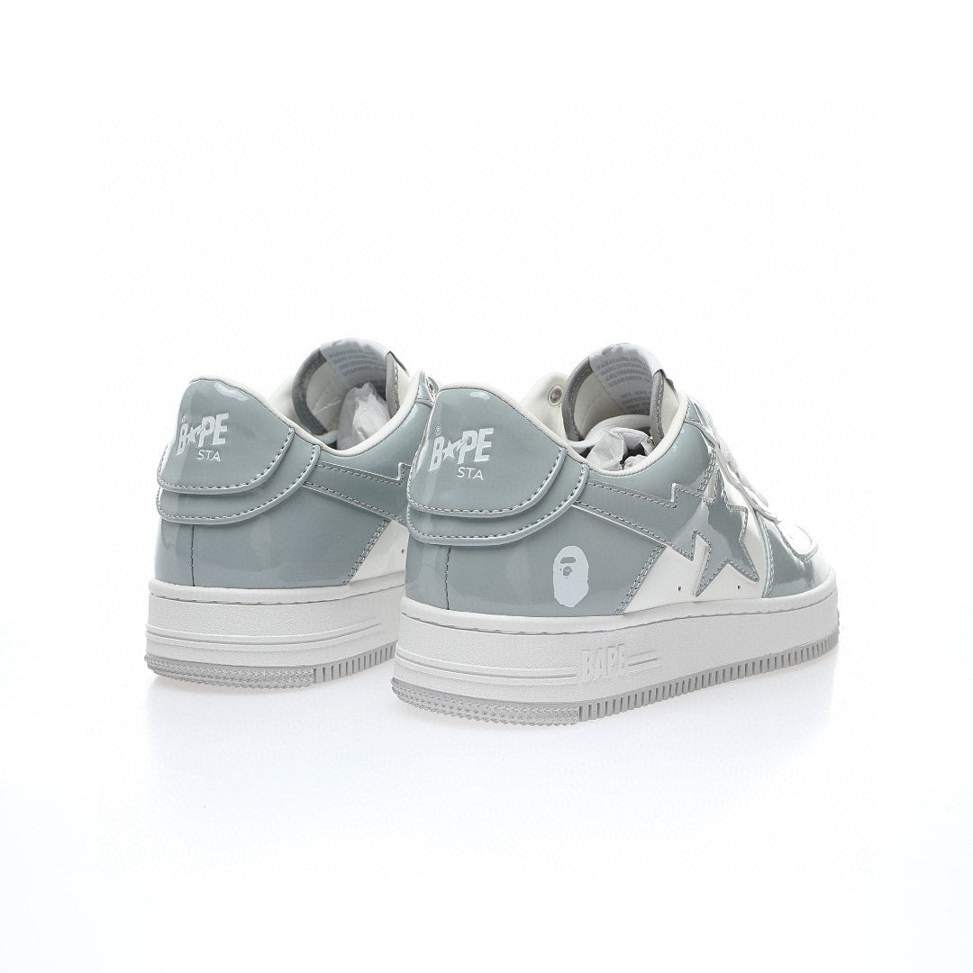 Bapesta Patent Leather Grey