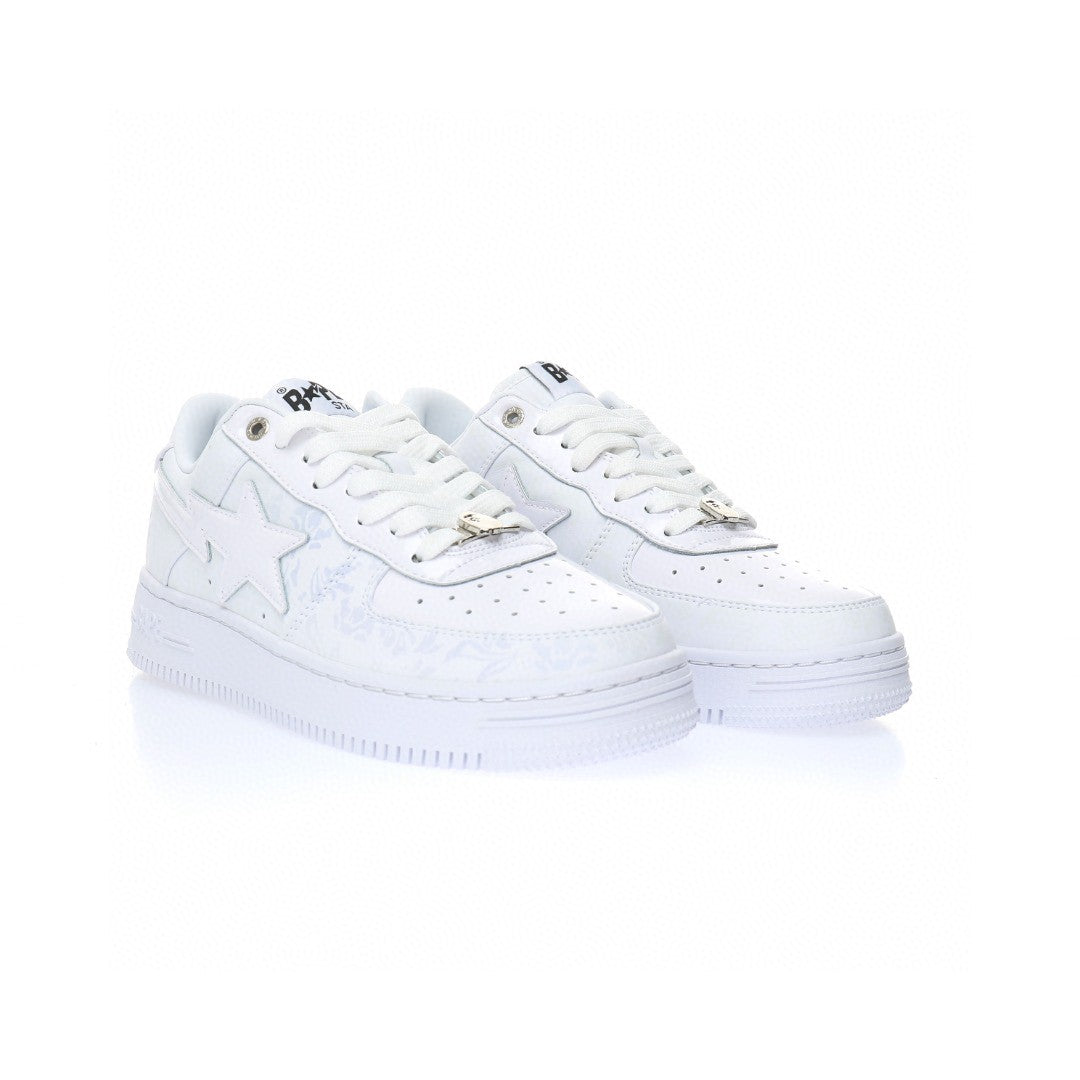 Bapesta White Print