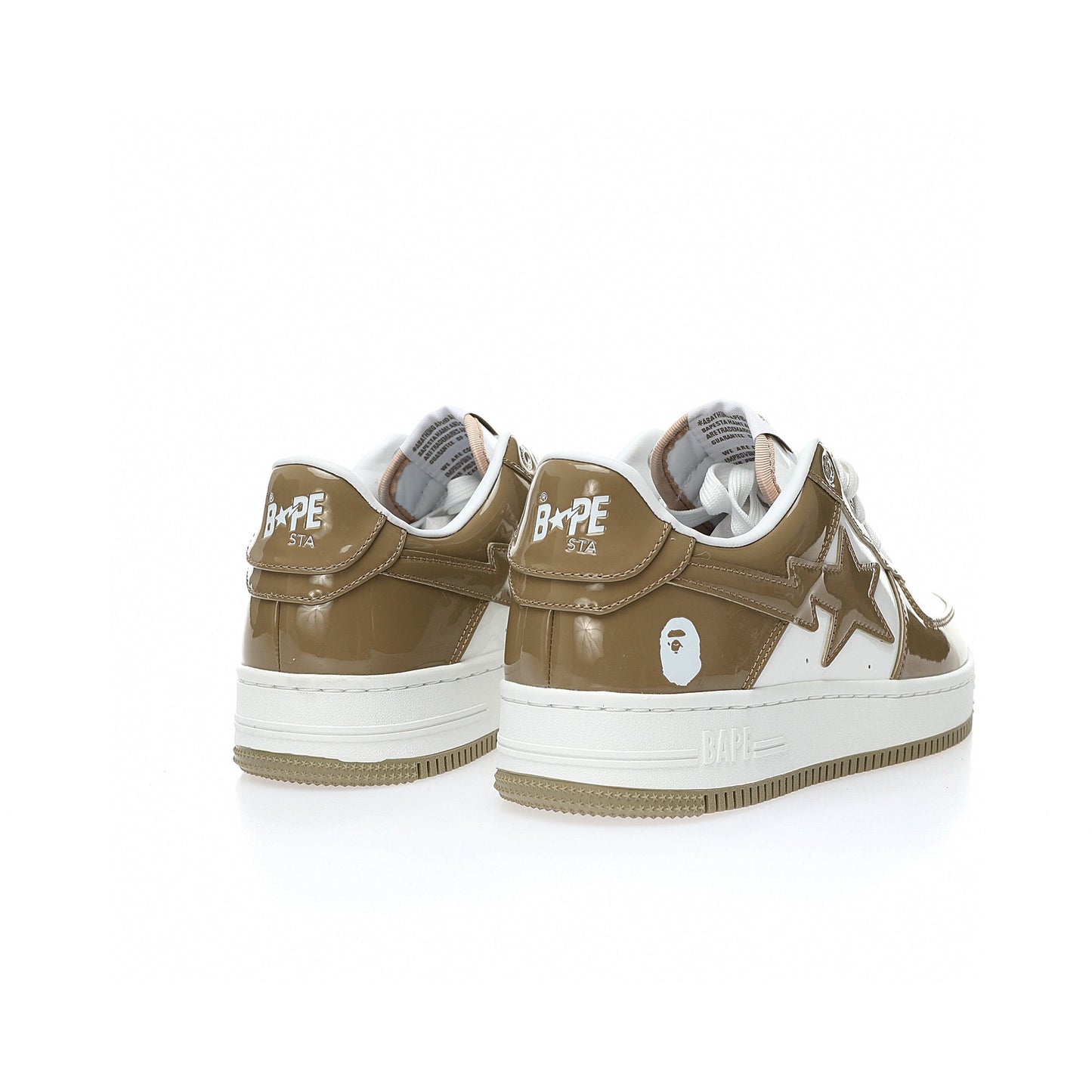 Bapesta Patent Leather Muddy Green