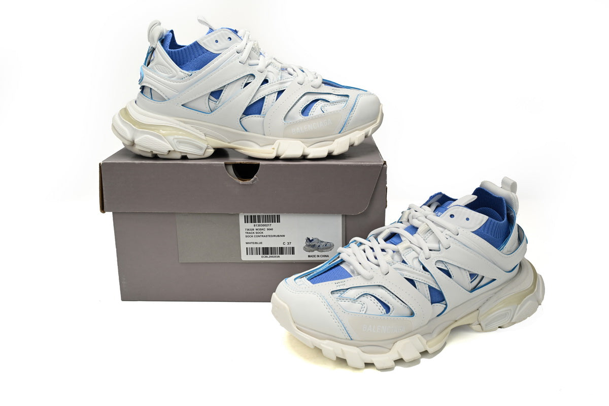 Balenciaga Track Rice Grey White Blue