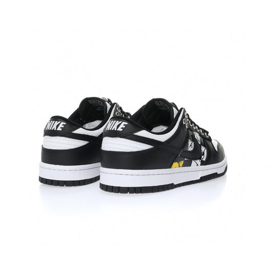 Dunk Low Black White Chrome Hearts Concept