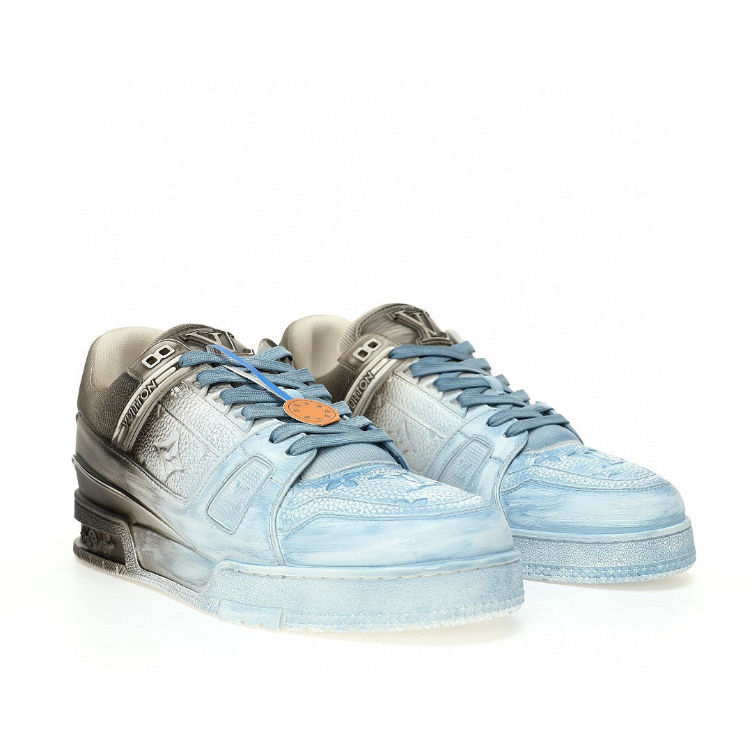 LV Trainer Baby Blue Black