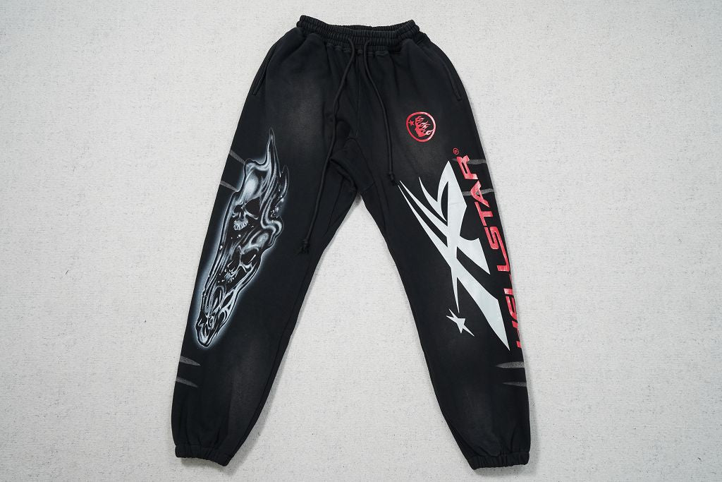 Hellstar Black Flame Sweatpants